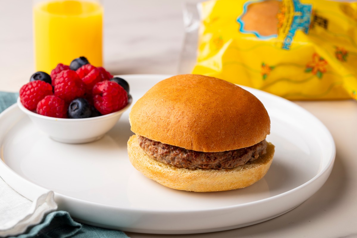 Beef Sausage Breakfast Sandwich