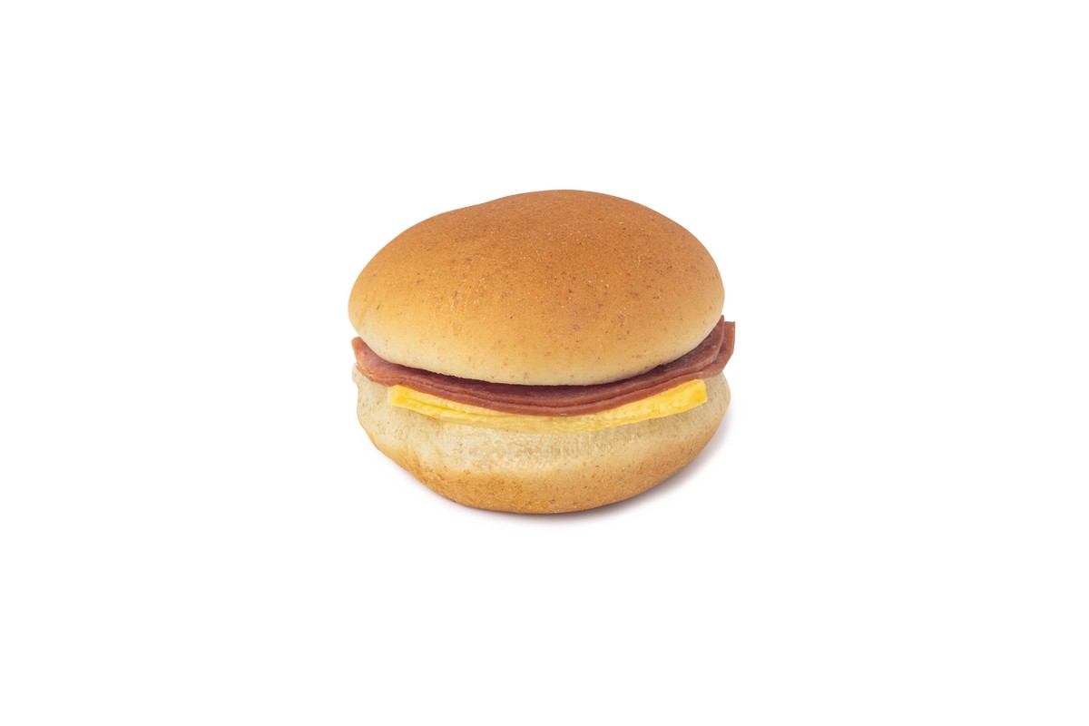 Turkey Ham & Cheese on Whole Grain Hawaiian Bun